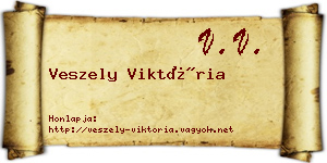 Veszely Viktória névjegykártya