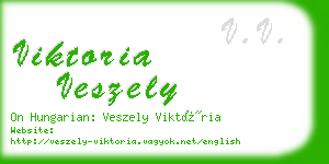 viktoria veszely business card